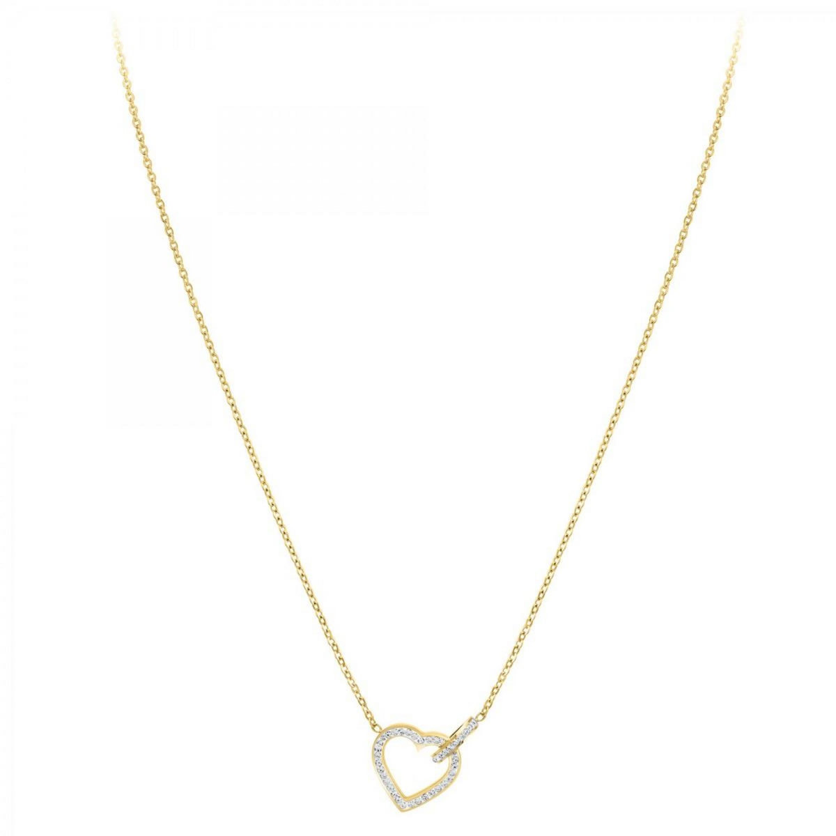 SC BOHEME Collier coeur par SC Bohème orné de Cristaux scintillants