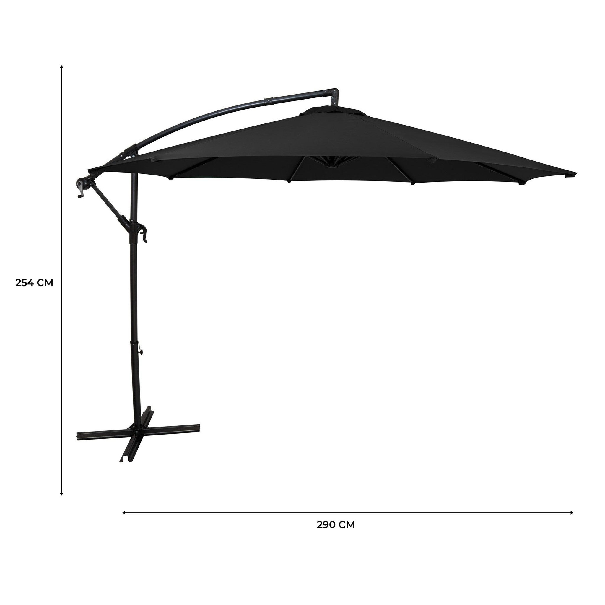 Voir la diapositive 5 : Monster Parasol Banane à Mât Déporté 3 m