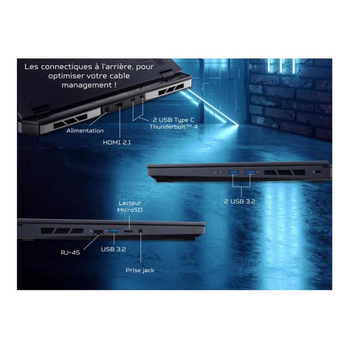 ACER PC portable Acer Gaming Predator Helios Neo 16 PHN16 72 759C 16 WQXGA Intel Core i7 14650HX RAM 16 Go DDR5 512 Go SSD GeForce