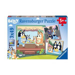RAVENSBURGER Puzzles 3x49 pièces Ravensburger Les aventures de Bluey