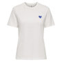 Voir la diapositive 1 : Only T-Shirt Blanc/Bleu Femme Only Heart