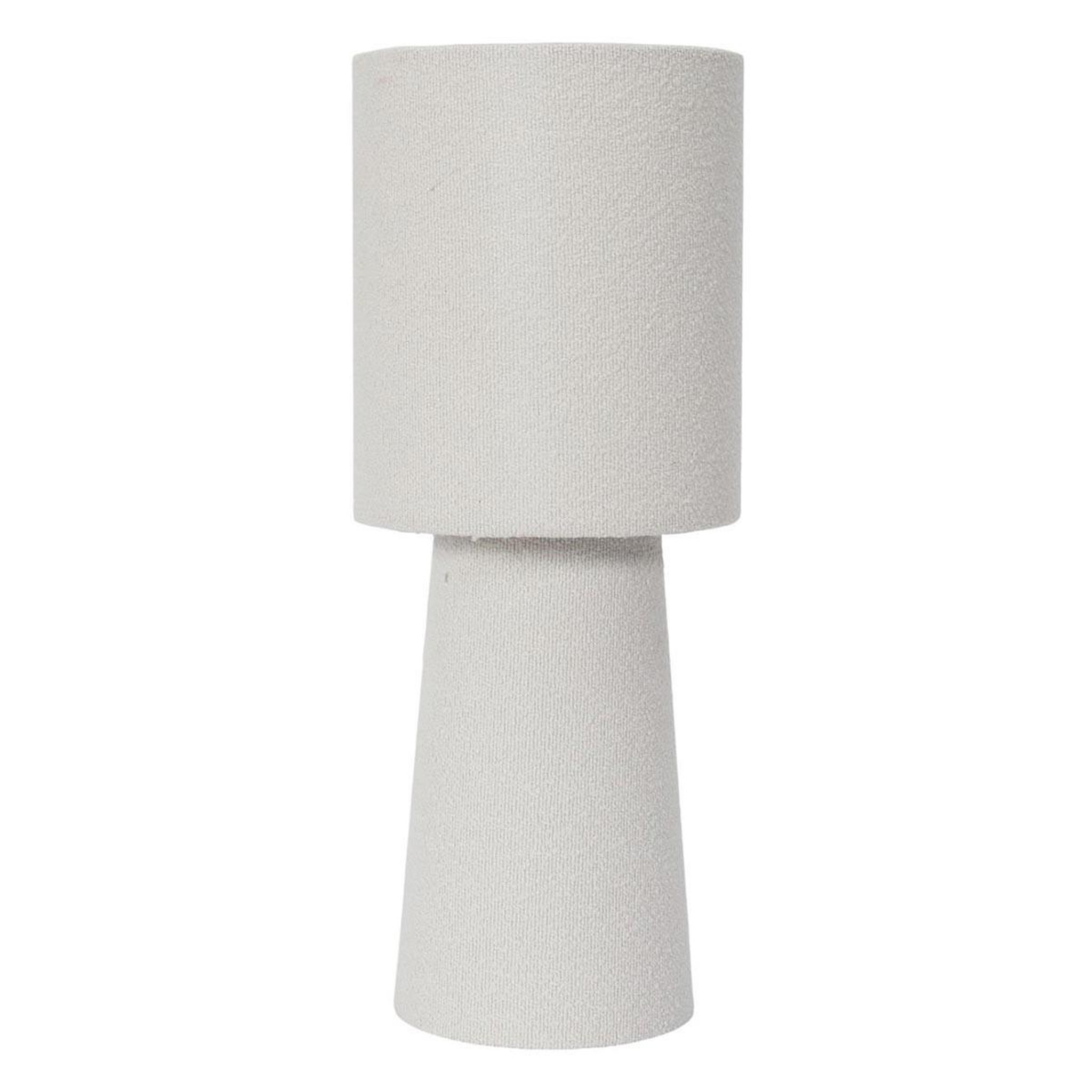 The Home Deco Factory Lampe à poser bouclette  angye  38cm crème