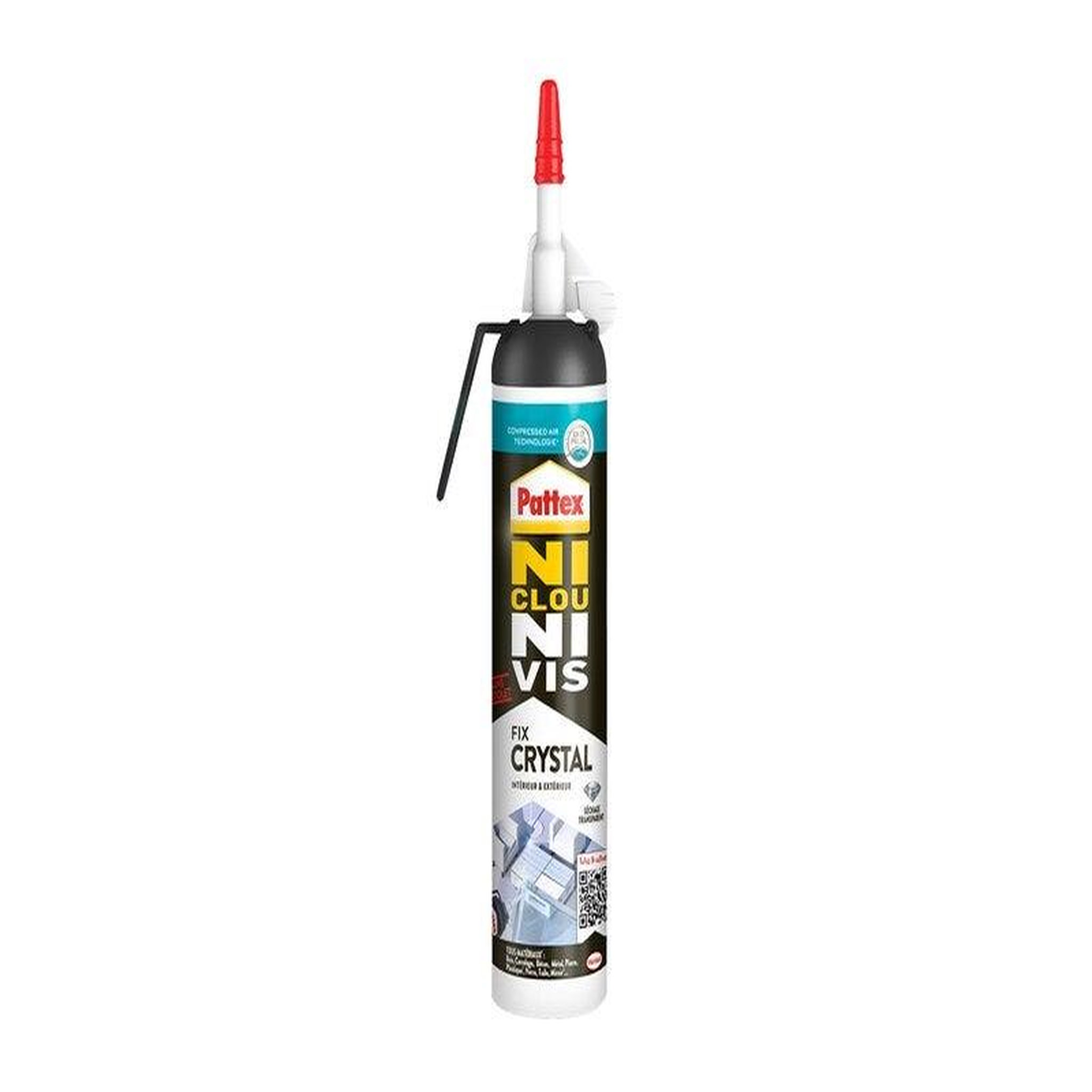 PATTEX Colle fixation int/ext polymer pattex ni clou ni vis crystal msp 210g