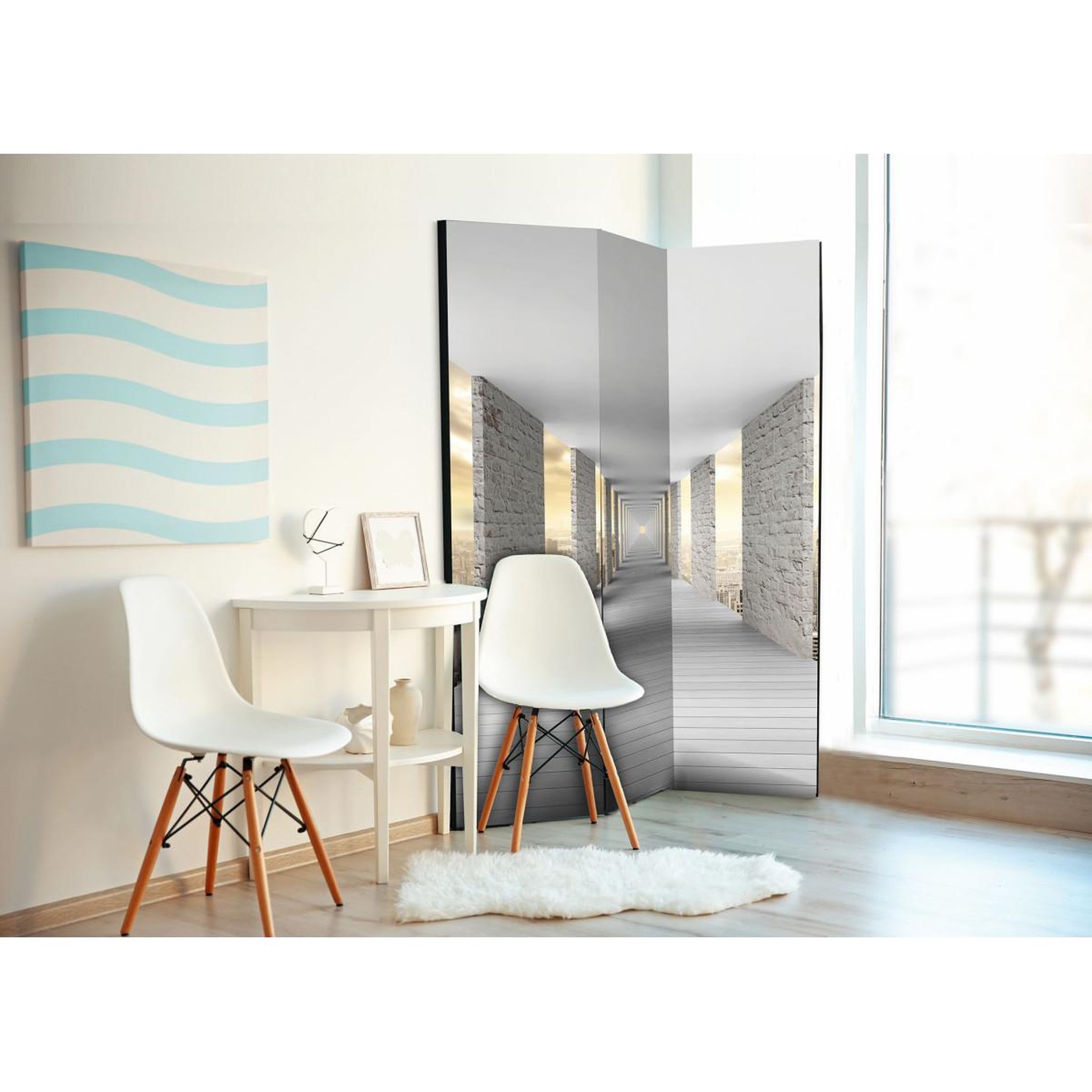 Voir la diapositive 2 : Paris Prix Paravent 3 volets  skyward corridor  135x172cm