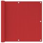 VIDAXL Ecran de balcon Rouge 90x600 cm PEHD