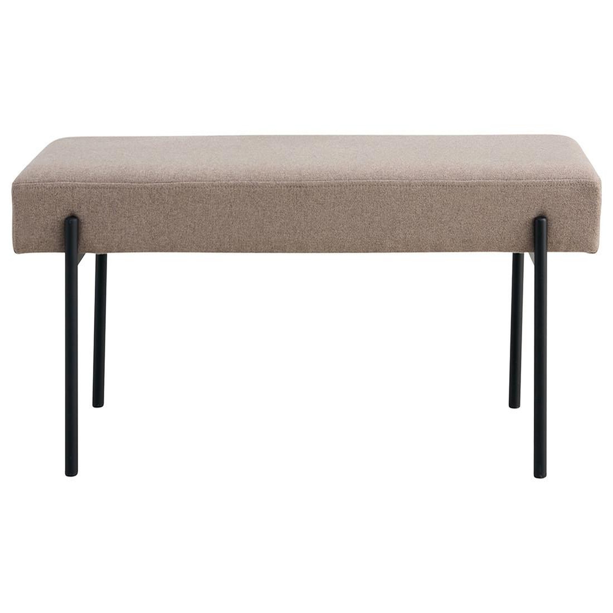 Voir la diapositive 1 : LISA DESIGN Romeo - banc - tissu bouclette - 100 cm