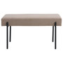 Voir la diapositive 1 : LISA DESIGN Romeo - banc - tissu bouclette - 100 cm
