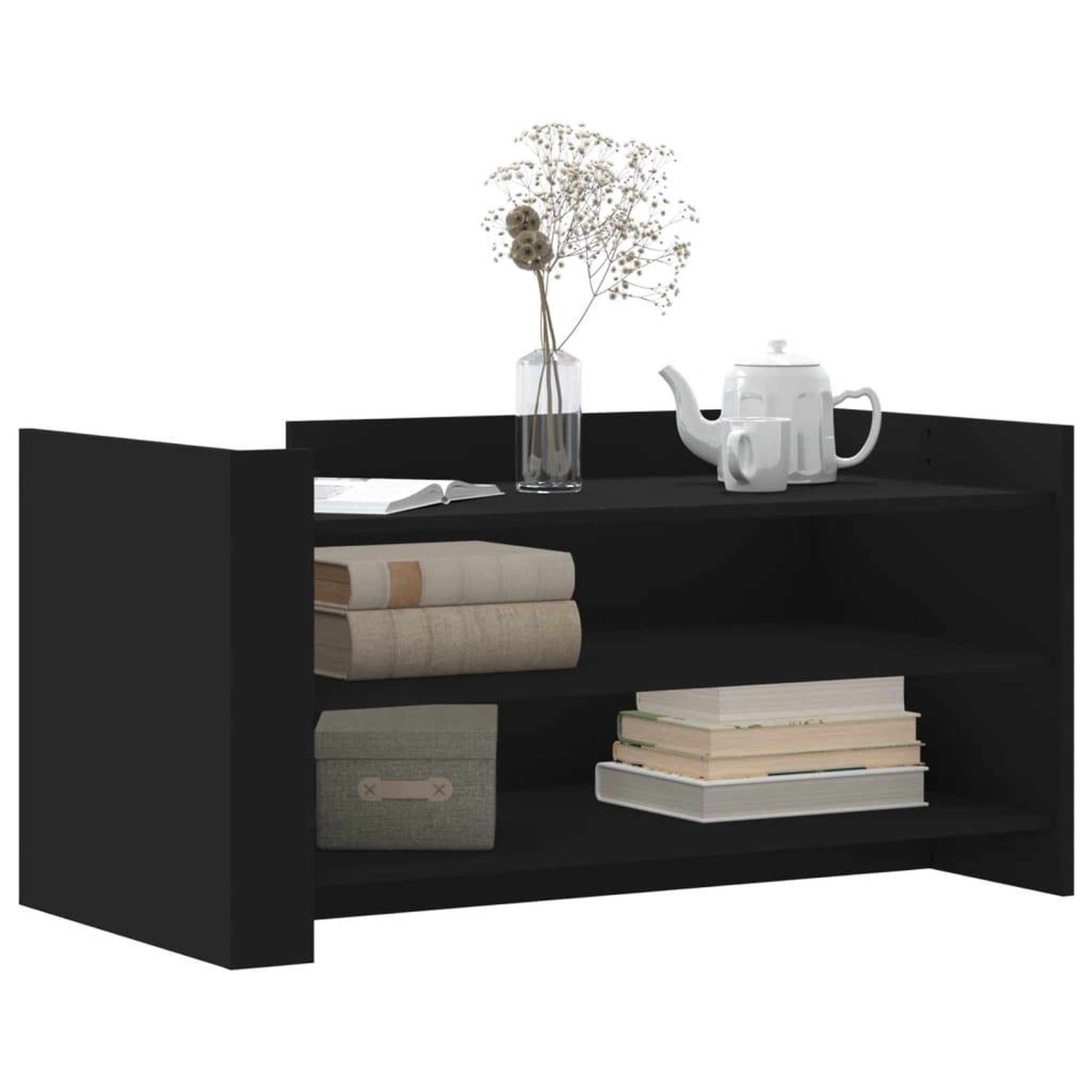 Voir la diapositive 3 : VIDAXL Table basse noir 100x50x50 cm bois d'ingenierie
