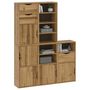 Voir la diapositive 4 : VIDAXL Armoires laterales 5 pcs ODDA 40x24x79 cm bois massif pin