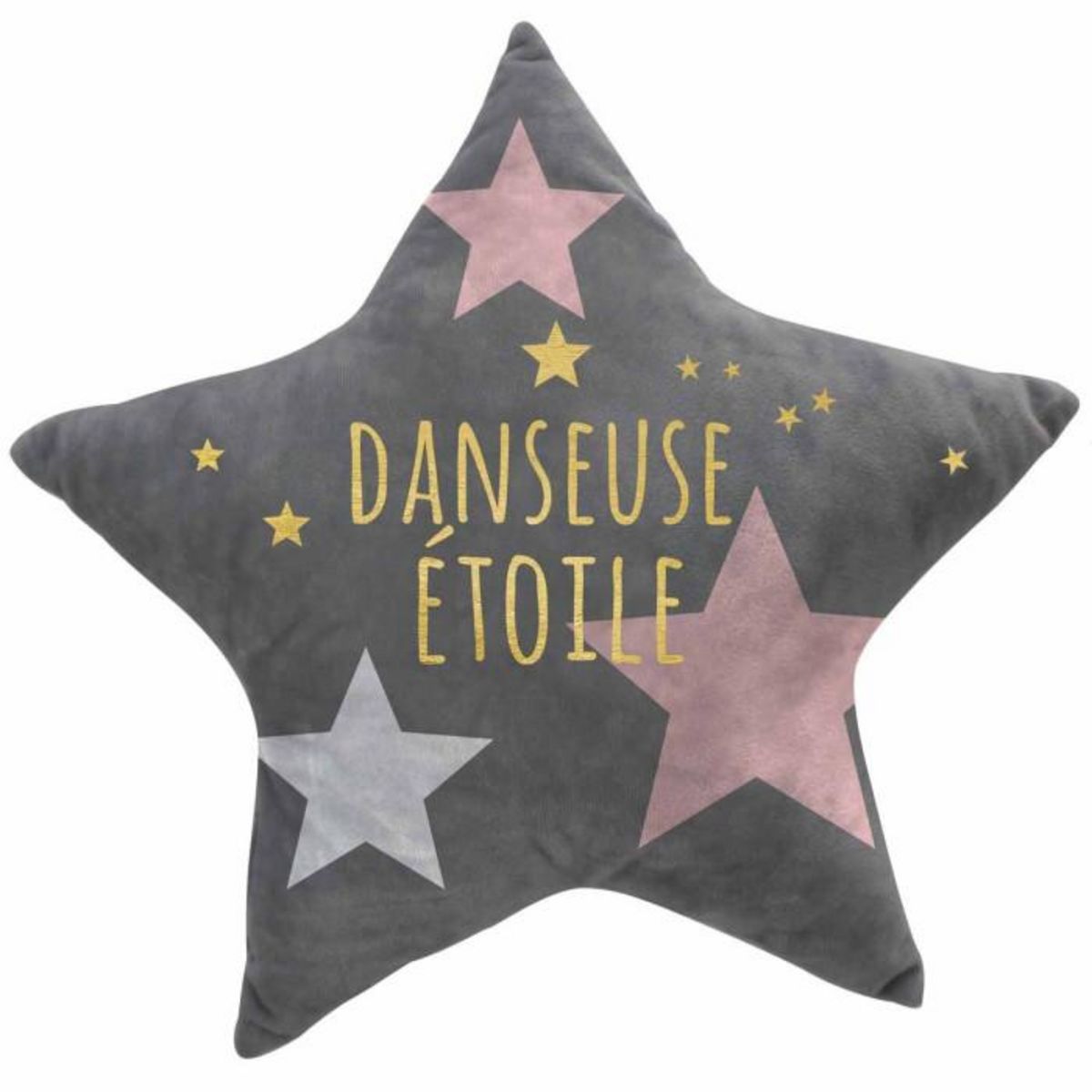 Paris Prix Coussin Enfant  Danseuse Étoile  42x42cm Gris