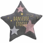 Paris Prix Coussin Enfant  Danseuse Étoile  42x42cm Gris