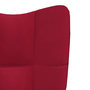 Voir la diapositive 5 : VIDAXL Chaise de relaxation Rouge bordeaux Velours