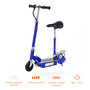 Voir la diapositive 4 : HOMCOM Trottinette électrique 120 W pliable pour enfant de 7 à 12 ans hauteur guidon et selle réglable 10 Km/h max. bleu