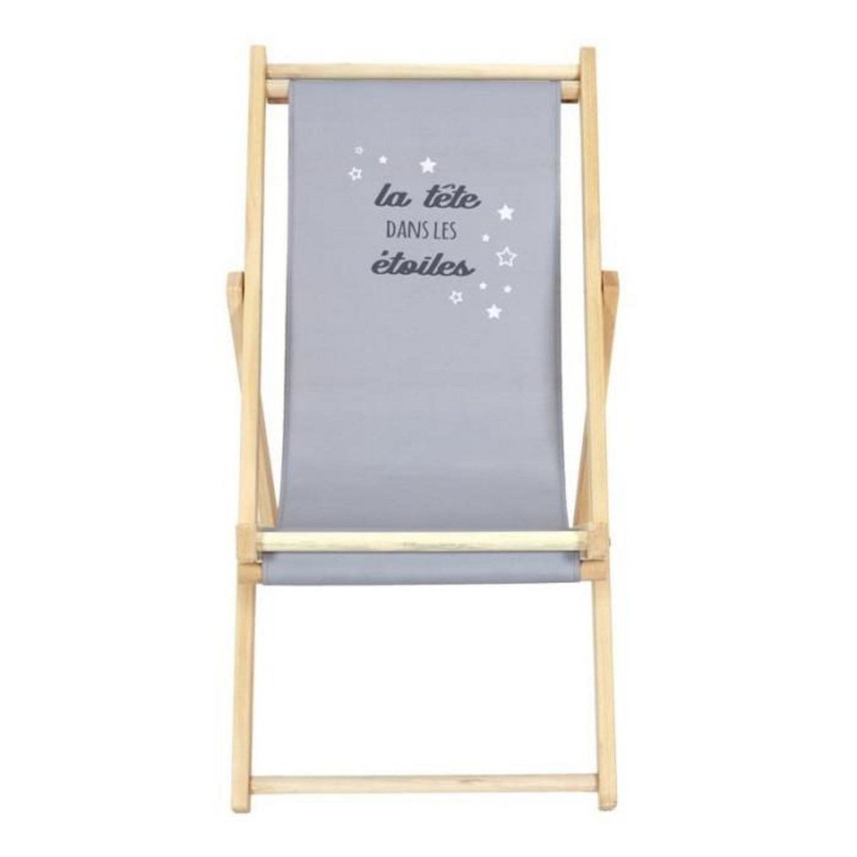 Paris Prix Lot de 2 Chiliennes Enfant  Tête Étoiles  66cm Gris