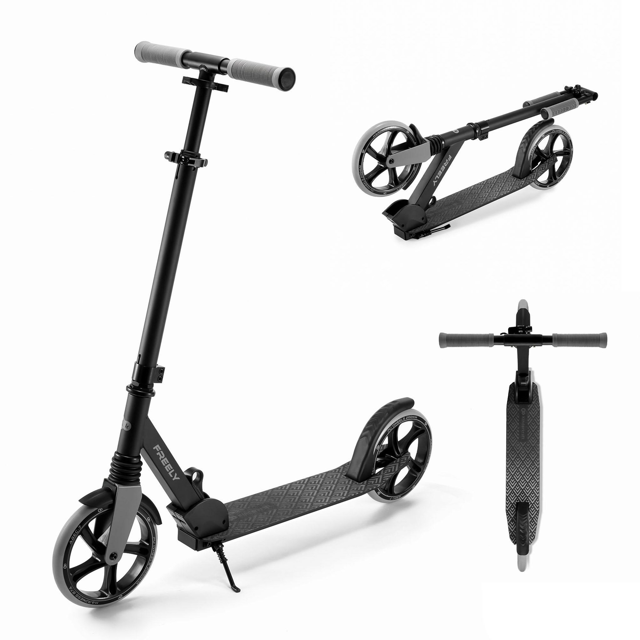 Voir la diapositive 1 : KINDERKRAFT Trottinette pliable urbaine enfant et adulte
