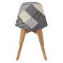 Voir la diapositive 4 : Paris Prix Lot de 4 Chaises Design  Patchwork  86cm Gris