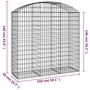 Voir la diapositive 6 : VIDAXL Panier de gabions arque 150x50x140/160 cm Fer galvanise