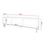 Voir la diapositive 6 : BEST MOBILIER Celeste - meuble tv - 190 cm - style contemporain