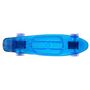 Voir la diapositive 3 : CDTS Skateboard RETRO avec enceinte Bluetooth et plateau lumineux transparent - Bleu