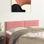 Voir la diapositive 1 : VIDAXL Tetes de lit 2 pcs Rose 72x5x78/88 cm Velours