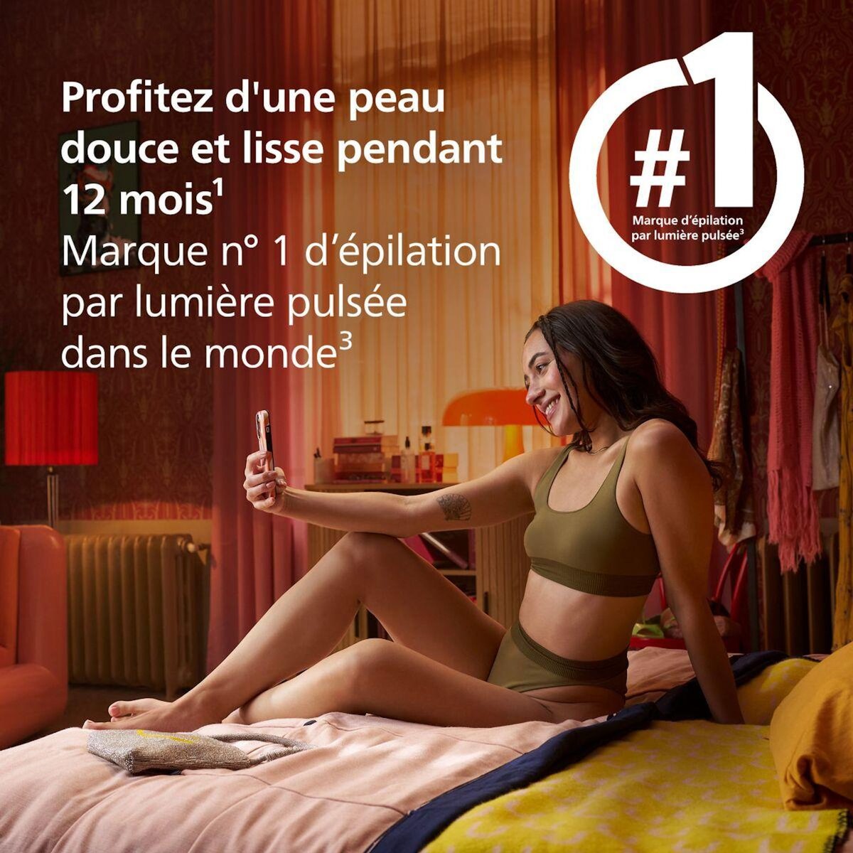 Philips Epilateur lumière pulsée Lumea série 7000 BRI920/00