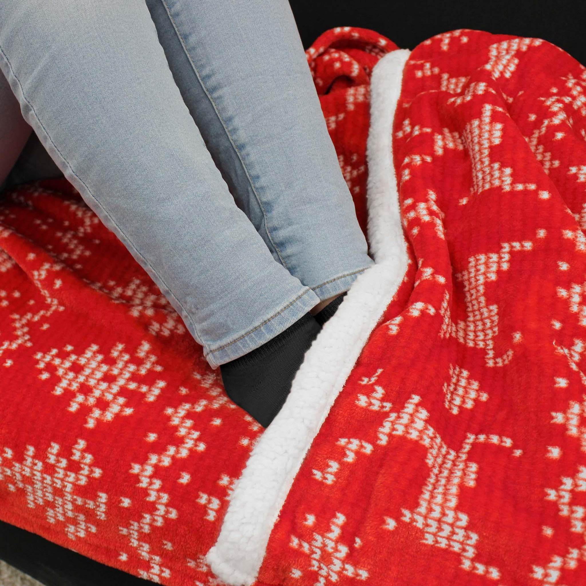 Voir la diapositive 3 : Eden Plaid flanelle + poche pour pieds holly