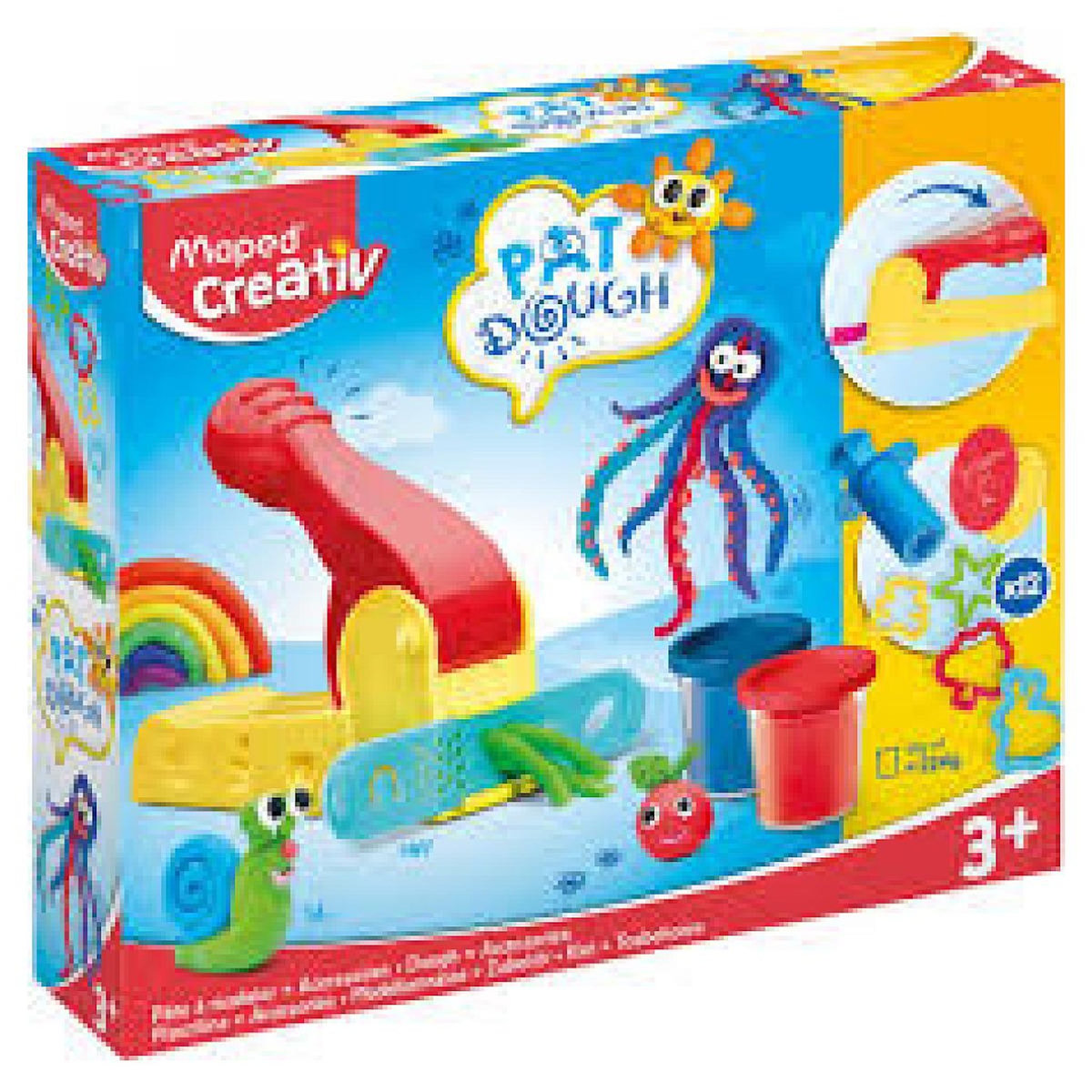 MAPED Pate a modeler - 4 pots et 12 accessoires