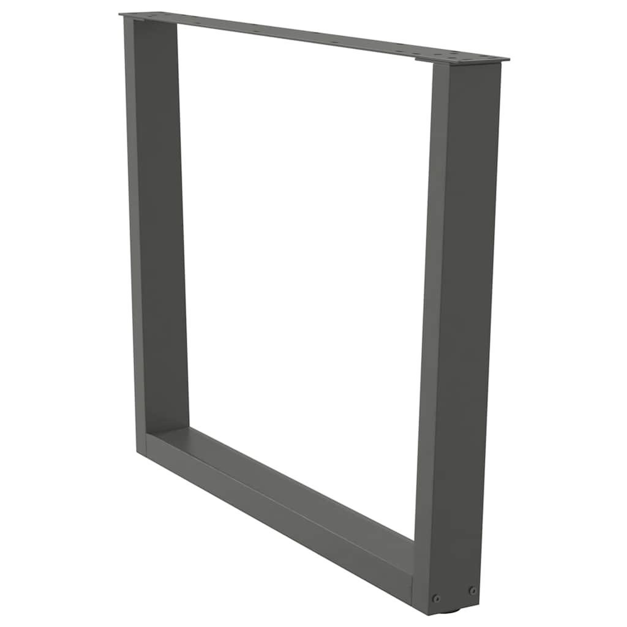 Voir la diapositive 4 : VIDAXL Pieds de table a manger forme de V 2 pcs 100x(72-73,3) cm acier