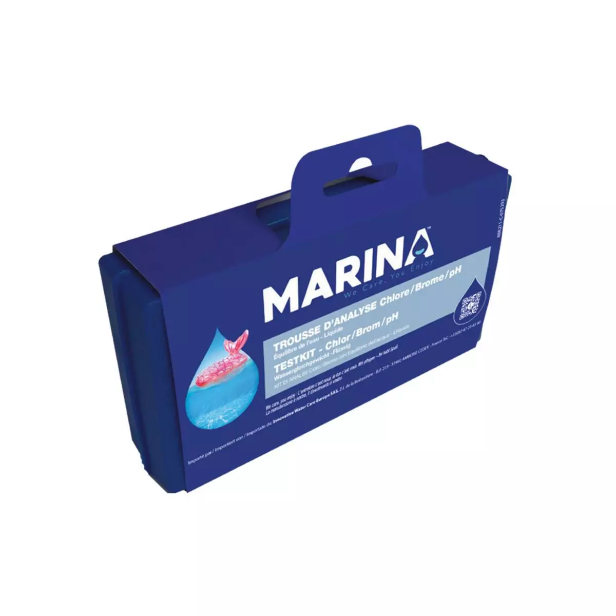 MARINA Trousse d'analyse eau piscine Chlore/Brome/pH - Marina