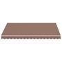 Voir la diapositive 3 : VIDAXL Tissu de remplacement pour auvent Marron 3x2,5 m