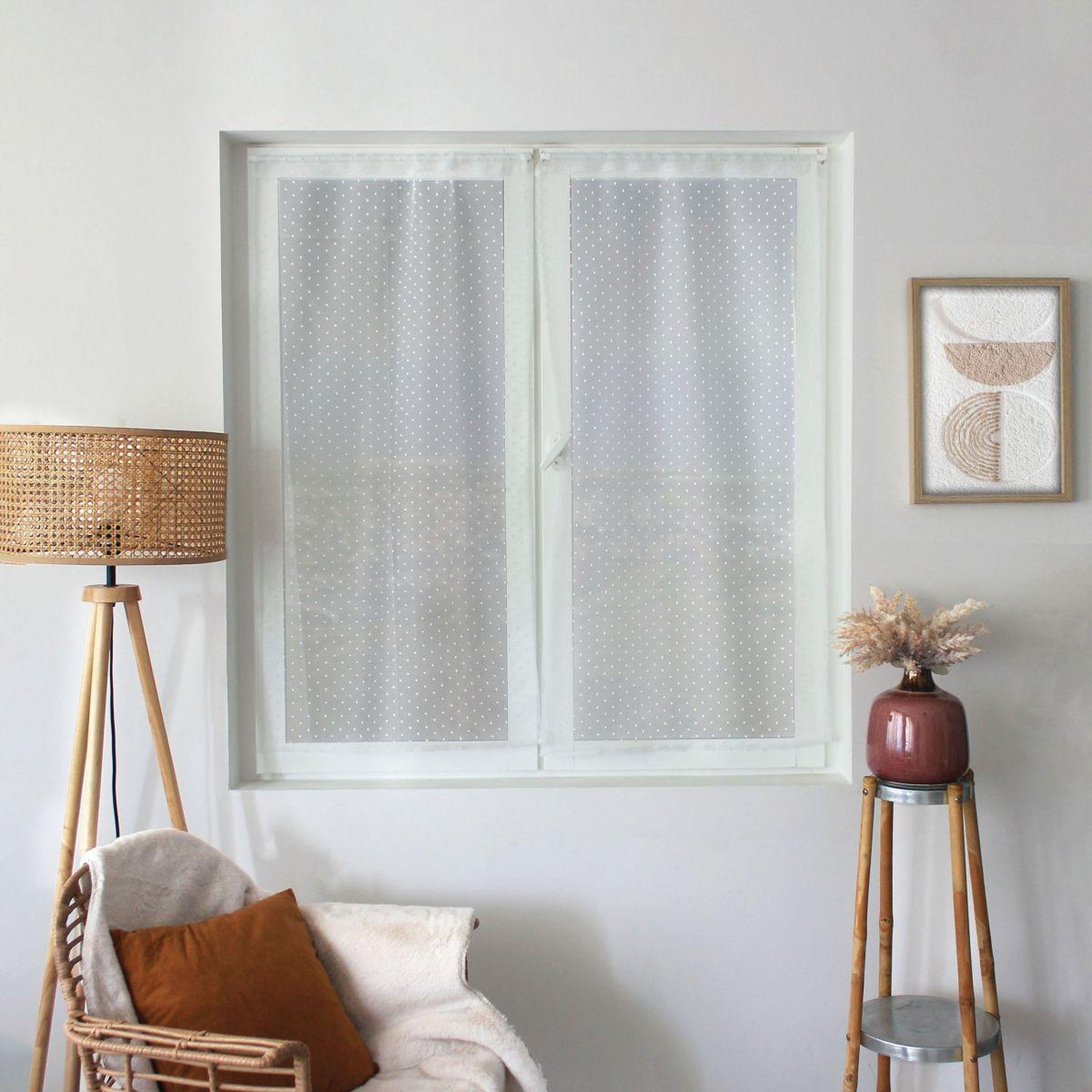 ENJOY HOME Paire de voilages  lolita  60x160cm blanc
