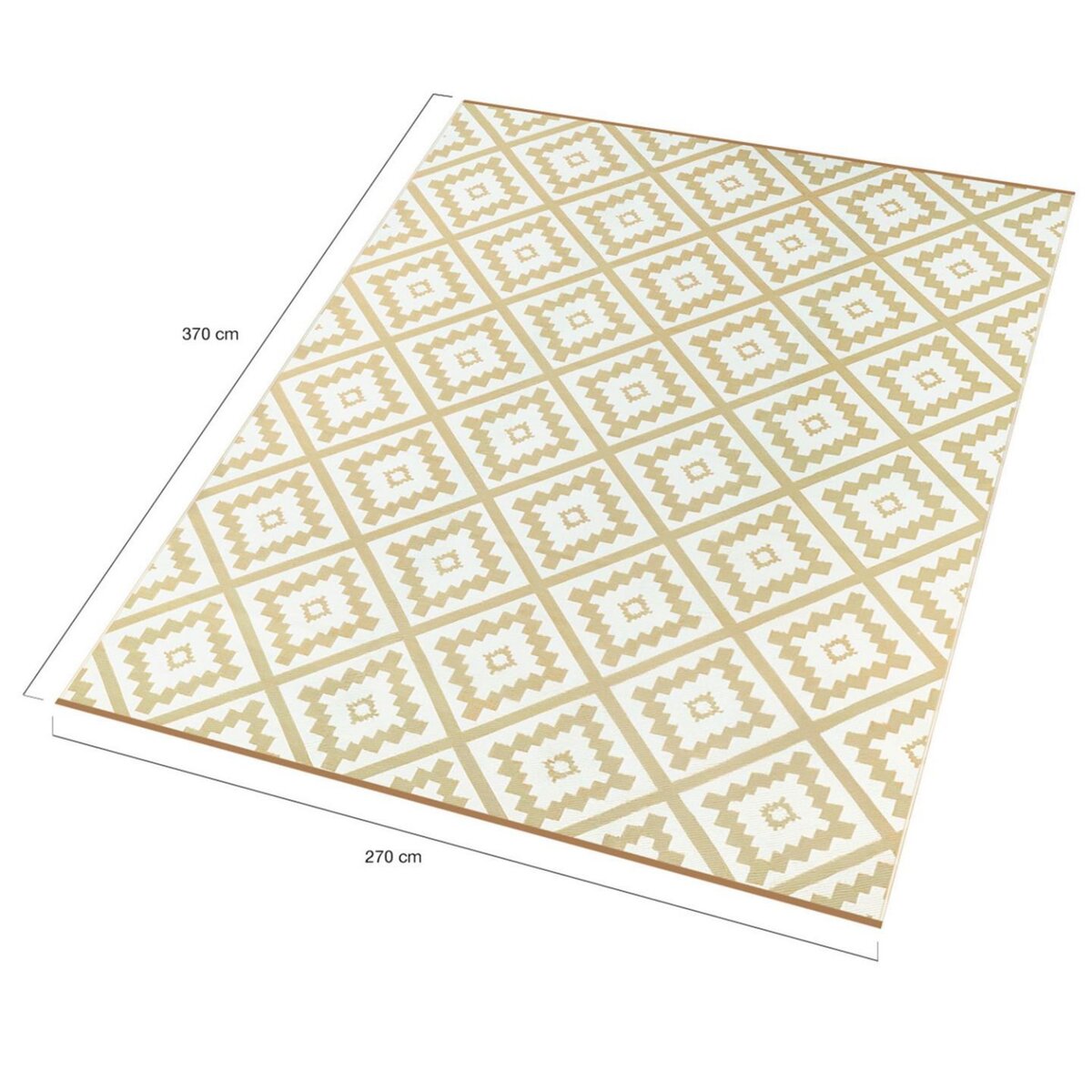 ID MARKET Tapis extérieur BAHAMAS beige 270 x 370 CM