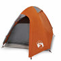 Voir la diapositive 2 : VIDAXL Tente de camping a dome 2 personnes orange impermeable