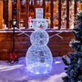 Voir la diapositive 2 : FEERIC LIGHT & CHRISTMAS Décoration extérieure lumineuse de Noël Bonhomme de Neige - L. 67 x H. 120 cm - Couleur blanc froid