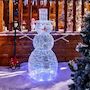 Voir la diapositive 2 : FEERIC LIGHT & CHRISTMAS Décoration extérieure lumineuse de Noël Bonhomme de Neige - L. 67 x H. 120 cm - Couleur blanc froid