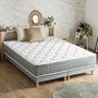 Voir la diapositive 4 : IDLITERIE Ensemble matelas Ressort 7 zones HYGGE + Sommier + couette + oreillers Fabriqué en France