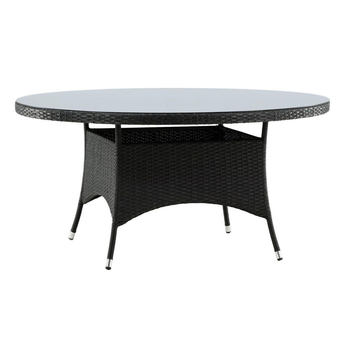 Paris Prix Table de Jardin Ronde  Volta  150cm Noir