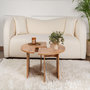 Voir la diapositive 3 : Habitat et Jardin Table basse en bois  Moira  90 x 90 x 41 cm - Pin atlantique