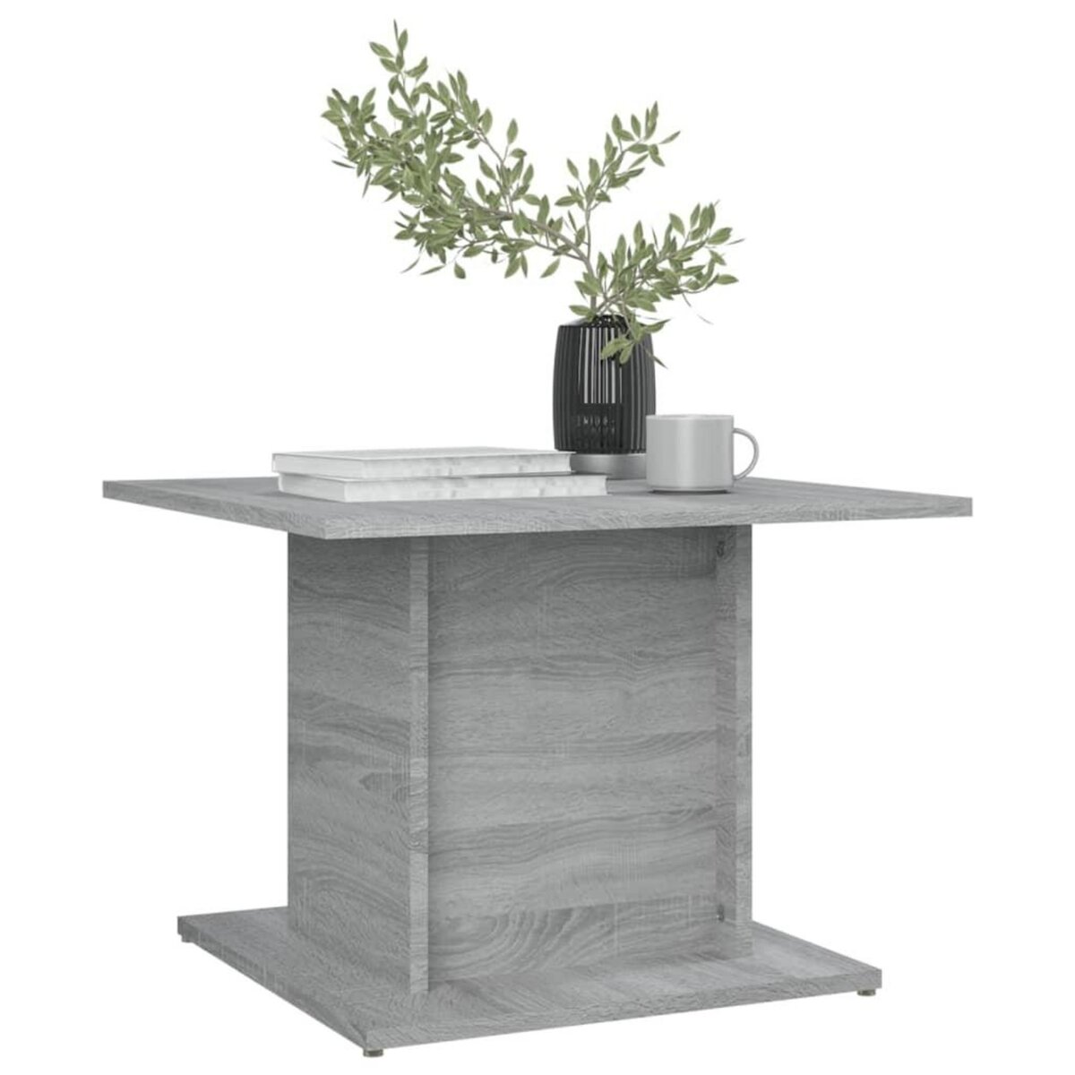 VIDAXL Table basse sonoma gris 55,5x55,5x40 cm bois d'ingenierie