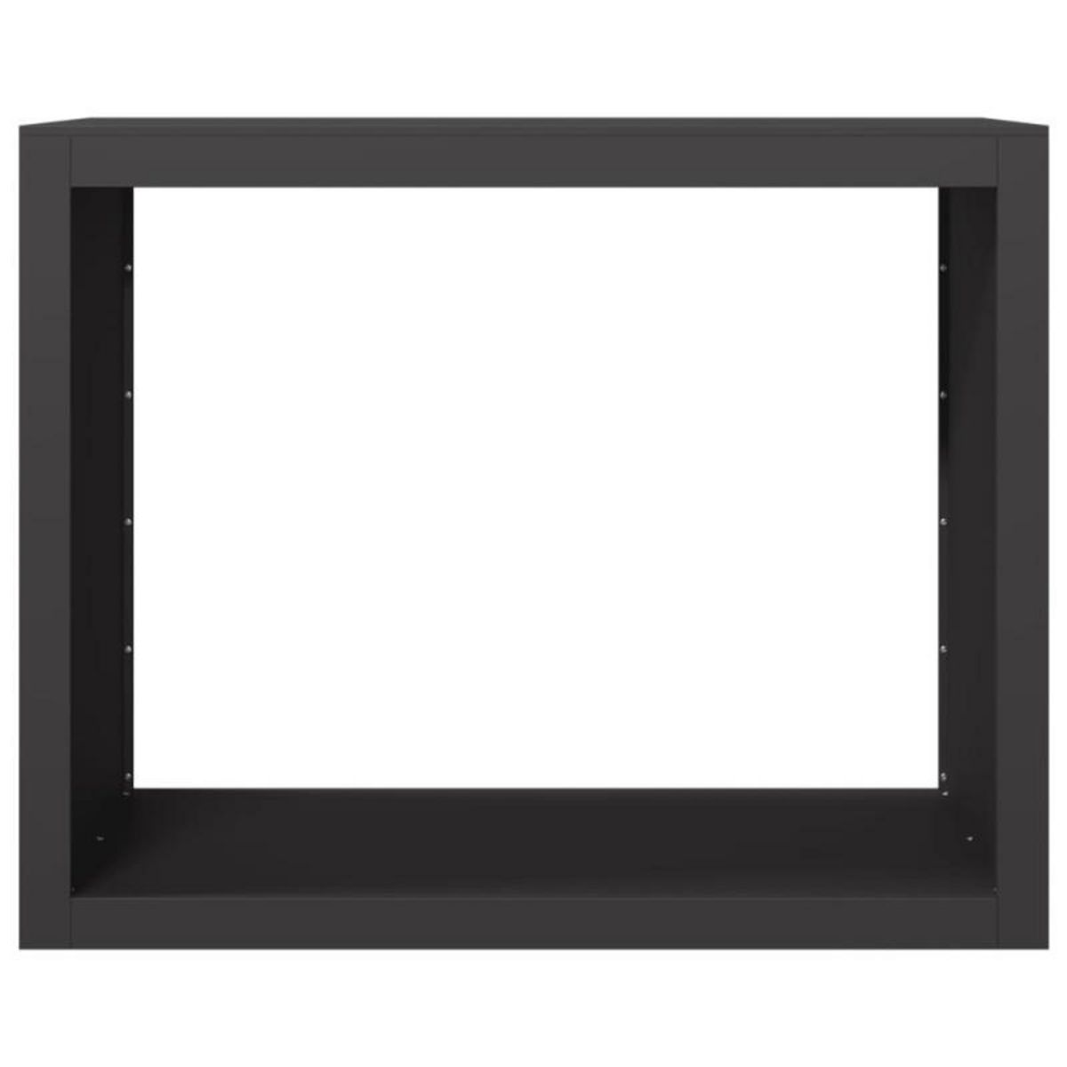 VIDAXL Portant de bois de chauffage noir 100x40x80 cm acier