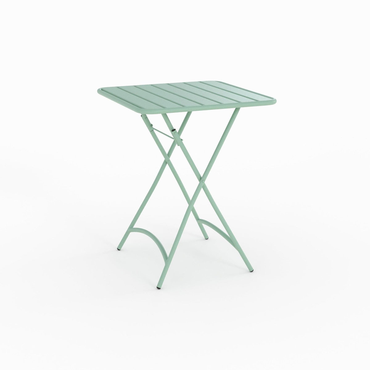 Rendez vous déco Table de jardin pliante en métal vert clair 2 personnes - Yumi