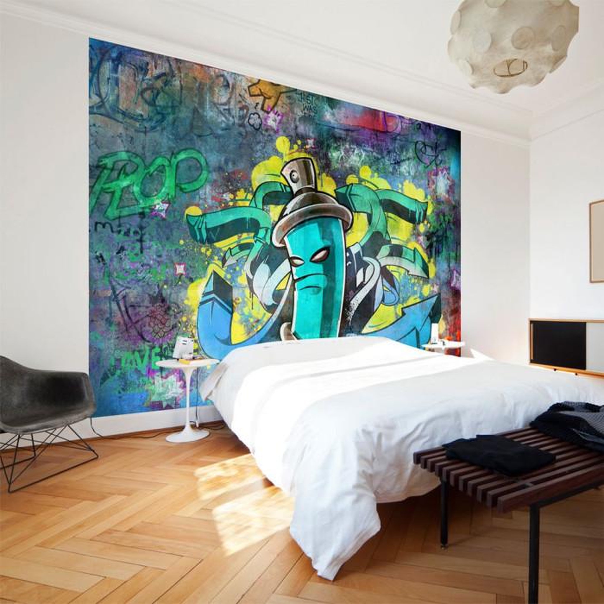 Paris Prix Papier Peint  Graffiti Maker. Coloris disponibles : Multicolore