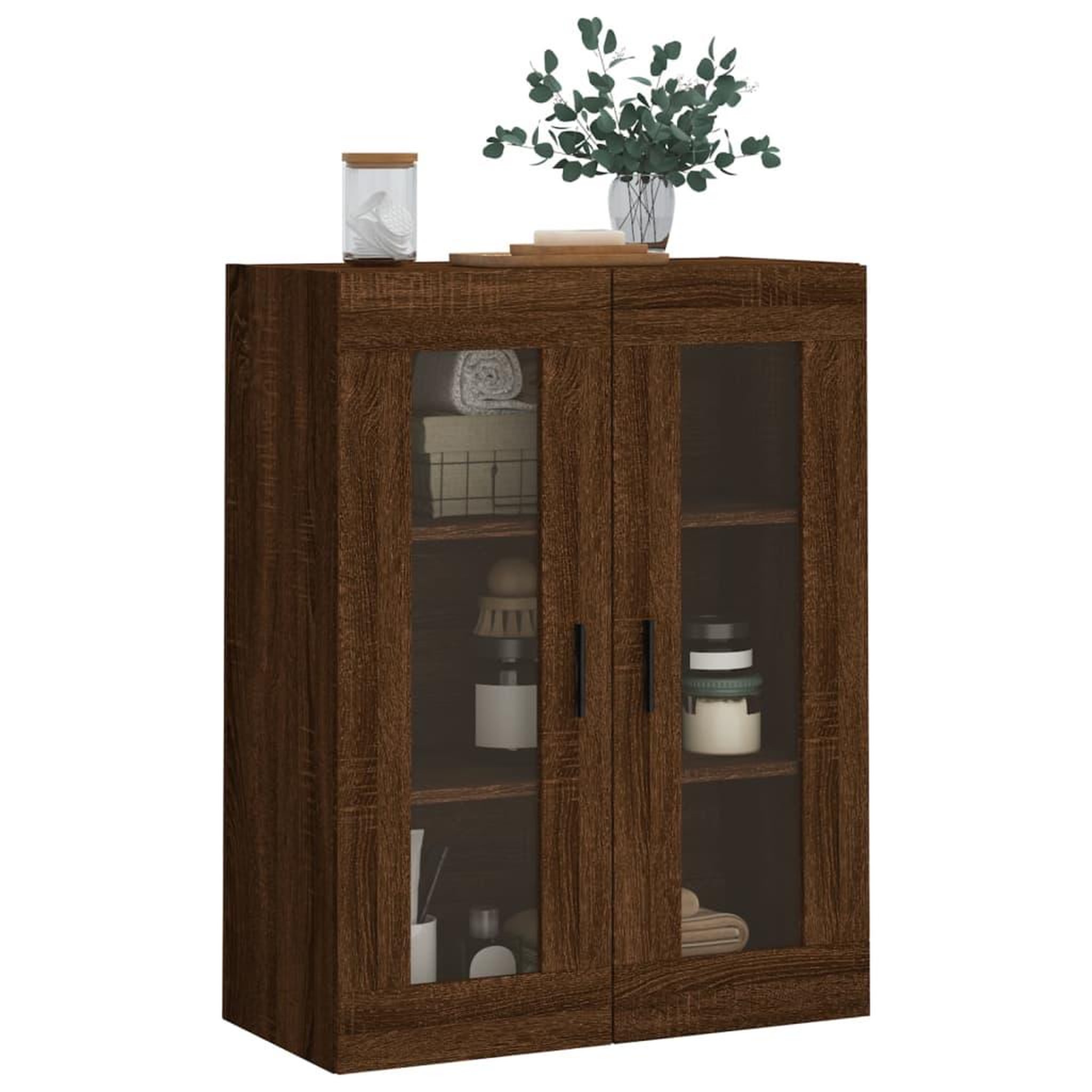 Voir la diapositive 4 : VIDAXL Armoire murale chene marron 69,5x34x90 cm
