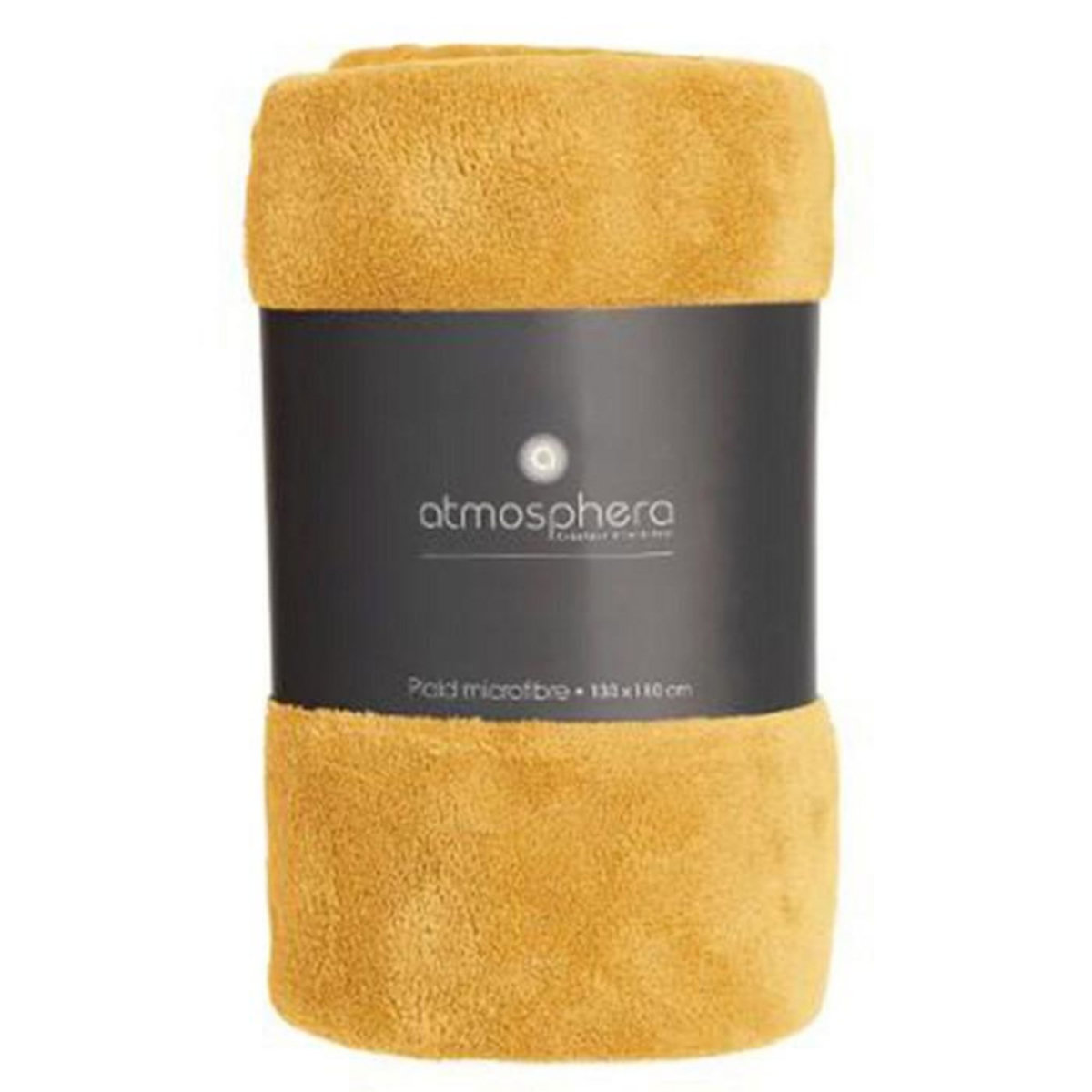 ATMOSPHERA Plaid  Microfibre  130x180cm Ocre