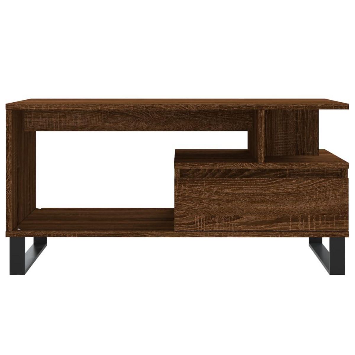 VIDAXL Table basse Chene marron 90x49x45 cm Bois d'ingenierie