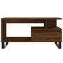 Voir la diapositive 5 : VIDAXL Table basse Chene marron 90x49x45 cm Bois d'ingenierie