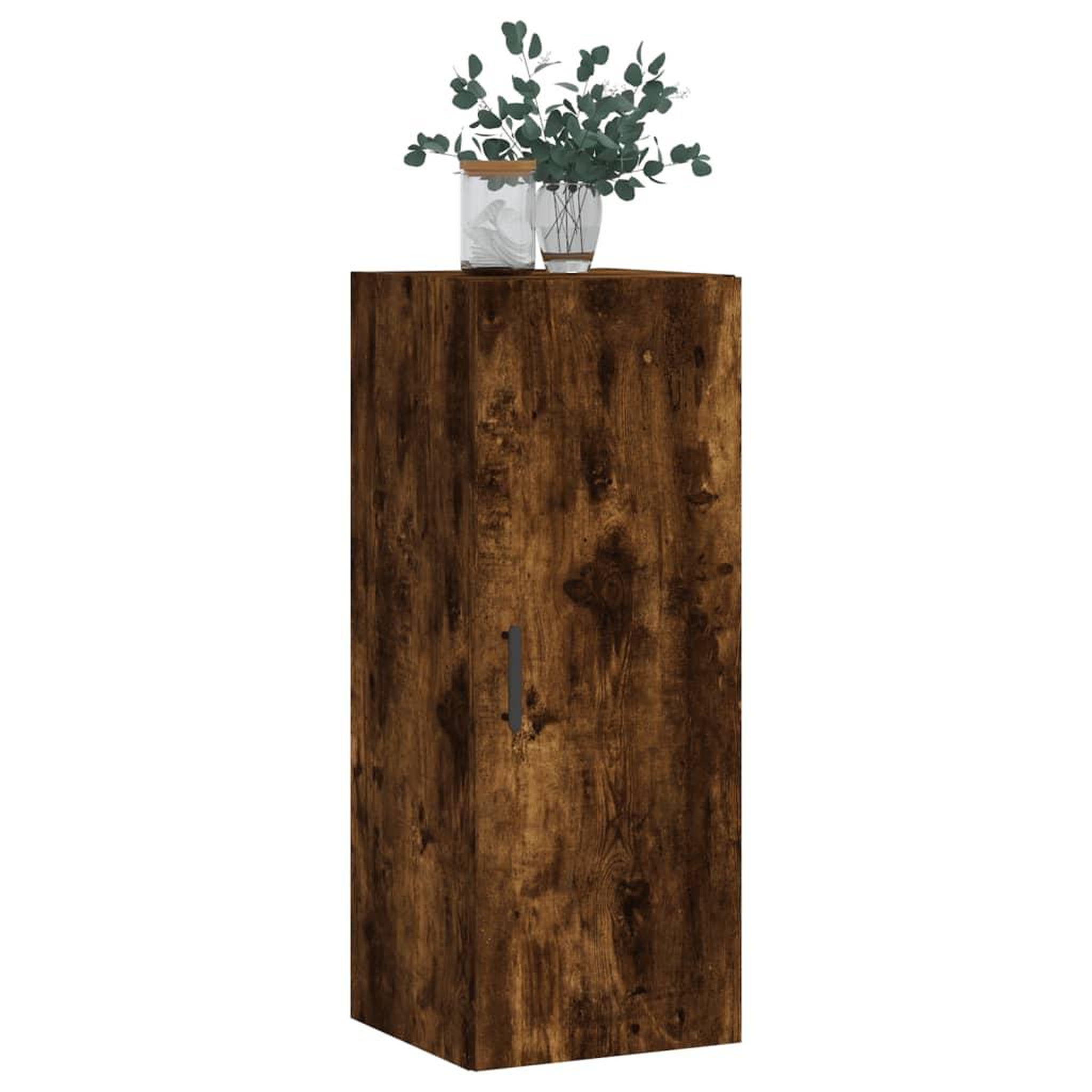 Voir la diapositive 4 : VIDAXL Armoire murale chene fume 34,5x34x90 cm