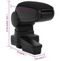 Voir la diapositive 6 : VIDAXL Accoudoir de voiture noir 14,5x32x(27-46) cm ABS
