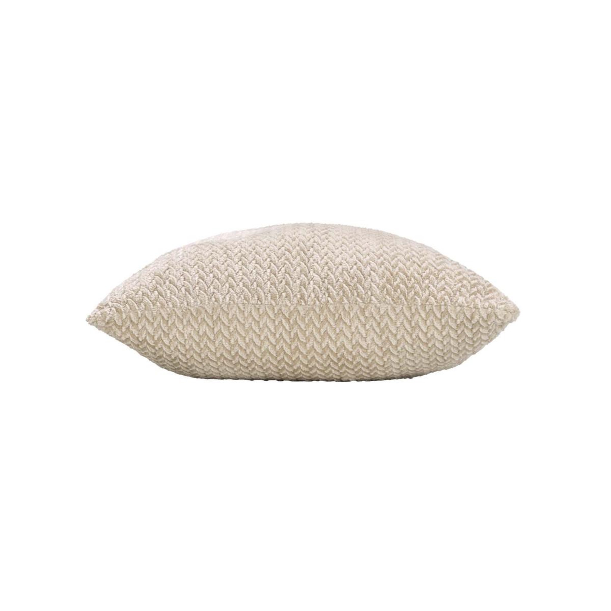 Voir la diapositive 2 : Douceur d'Intérieur Coussin déco en flanelle  flanela  45x45cm beige