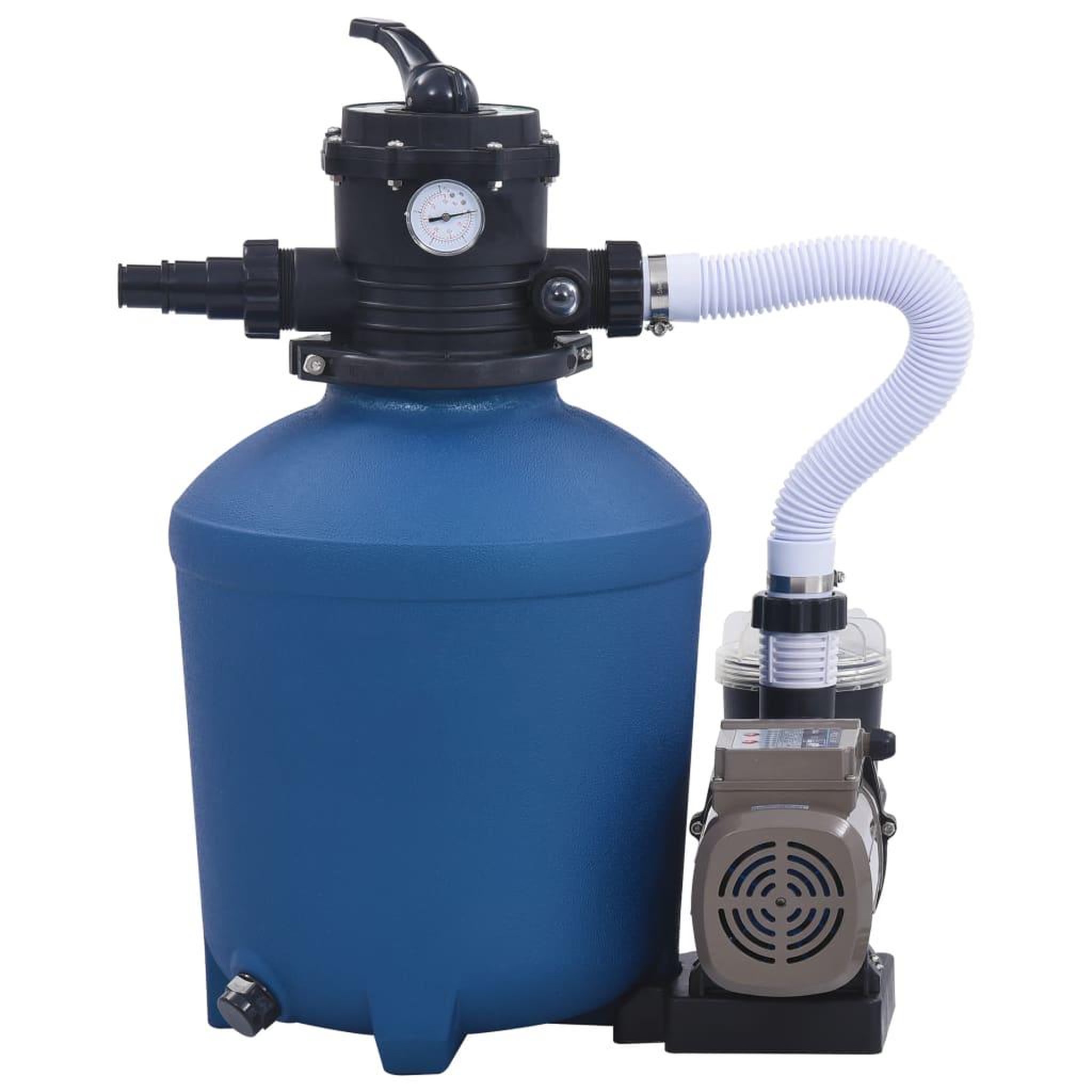 Voir la diapositive 3 : VIDAXL Pompe filtrante a sable avec minuterie 530 w 10980 l/h